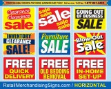 Sale Signs for Retail Stores Furniture, Mattress, Grand Opening and much More